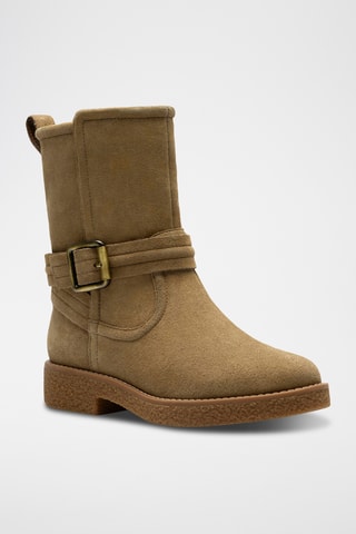 Bottines en nubuck Nella - Marron