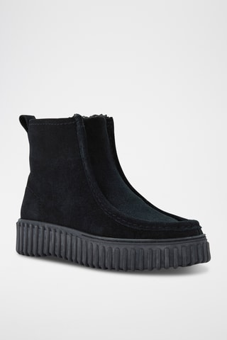 Bottines fourrées en cuir Torhill - Noir