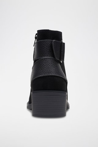 Bottines en nubuck Memi Buckle - Noir