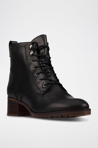 Bottines en cuir Mila - Noir