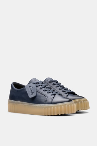 Baskets en cuir Mayhill - Bleu marine