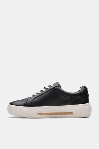 Baskets plateformes en cuir Hollyhock - Noir