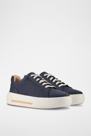 Baskets plateformes en nubuck Hollyhock - Bleu