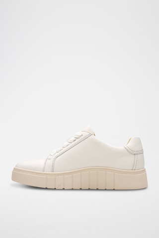 Baskets plateformes en cuir Mykah - Blanc cassé