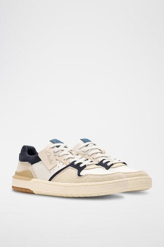 Baskets en nubuck Courtlite2 - Beige et bleu marine