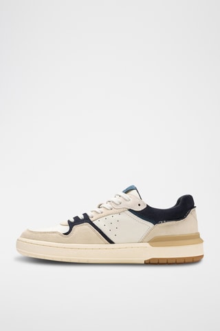 Baskets en nubuck Courtlite2 - Beige et bleu marine