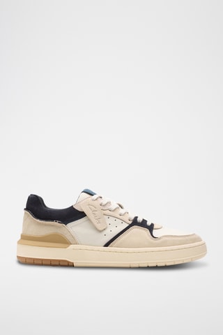 Baskets en nubuck Courtlite2 - Beige et bleu marine