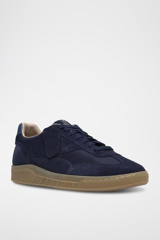 Baskets en nubuck - Bleu marine