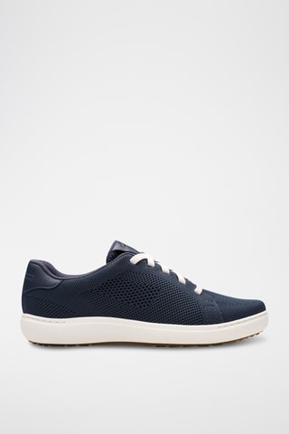 Baskets en cuir - Bleu marine
