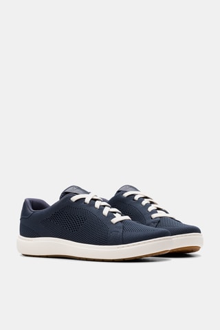 Baskets en cuir - Bleu marine