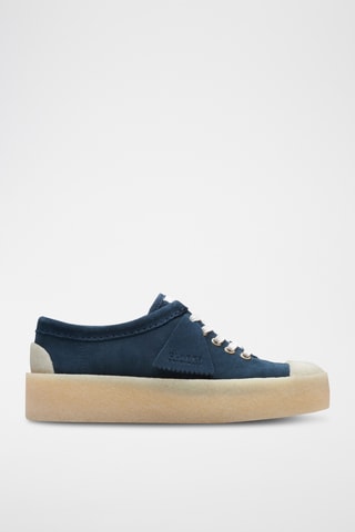Baskets plateformes en nubuck Tor - Bleu marine