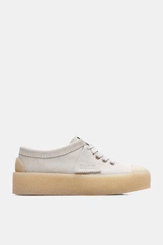 Baskets plateformes en nubuck Tor - Ecru