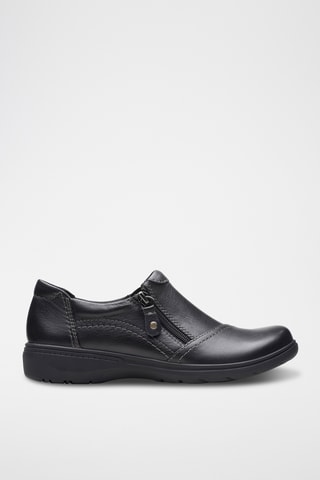 Slip-on en cuir Carleigh - Noir