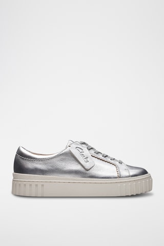 Baskets plateformes en cuir Mayhill - Argenté