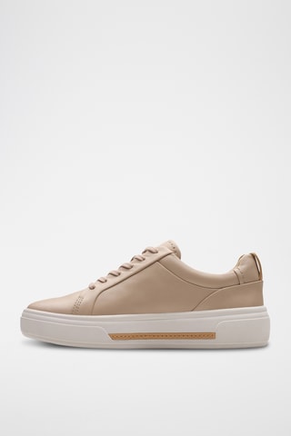 Baskets plateformes en cuir Hollyhock - Beige