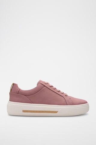 Baskets plateformes en nubuck Hollyhock - Rose