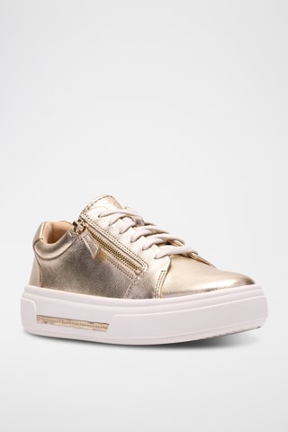 Baskets plateformes en cuir Hollyrose - Doré