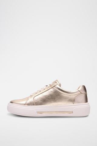 Baskets plateformes en cuir Hollyrose - Doré