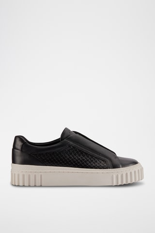 Slip-on plateformes en cuir Mayhill - Noir