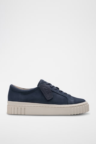 Baskets plateformes en nubuck Mayhill - Bleu
