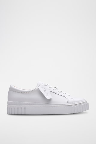Baskets plateformes en cuir Mayhill - Blanc