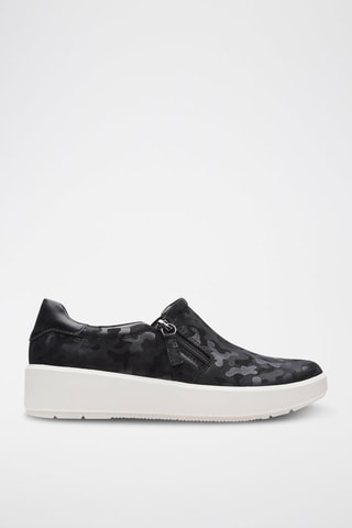 Baskets en nubuck Layton - Noir et anthracite