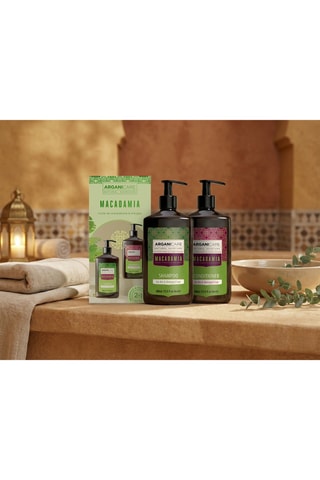 Coffret shampoing & après-shampoing réparation intense - Argan & macadamia - Cheveux secs & abîmés - 5 produits