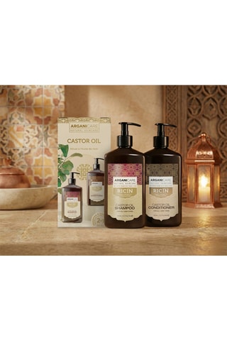 Coffret shampoing & après-shampoing accélérateur de croissance - Huile de ricin - 2 x 400 ml