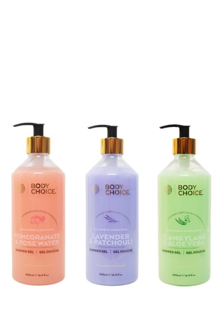 3 gels douche aloe vera, grenade et lavande - 500 ml