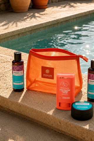 Trousse de voyage Summer Glow Argan & Beurre de Karité - Cheveux secs et abîmés - 5 produits