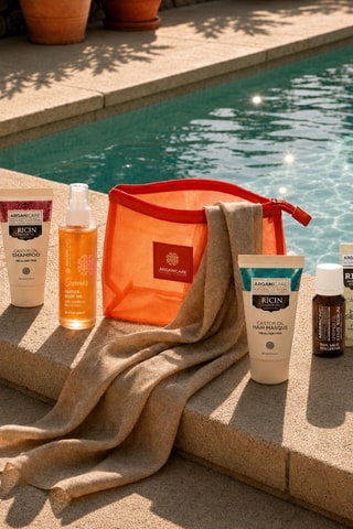 Trousse de voyage cheveux Summer Gllow Huile de Ricin - 6 produits