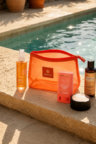 Trousse de voyage Summer Glow Monoï - Cheveux exposés au soleil, au sel ou au chlore - 5 produits