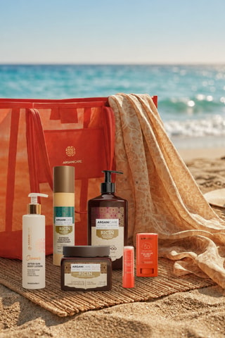 Coffret cheveux et visage Summer Glow Huile de Ricin Premium Care - 8 produits