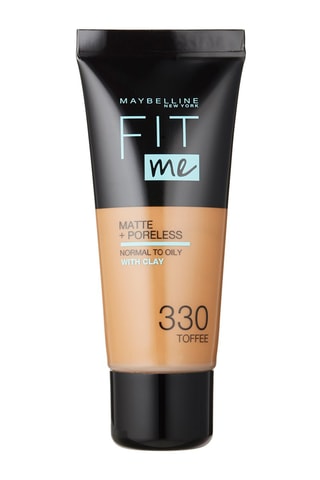 Base de maquillaje líquida Fit Me Matte Poreless - N.° 330 Caramel Doré - 30 ml - Maybelline