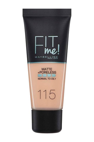 Base de maquillaje líquida Fit Me Matte Poreless - N.° 115 Ivory - 30 ml - Maybelline