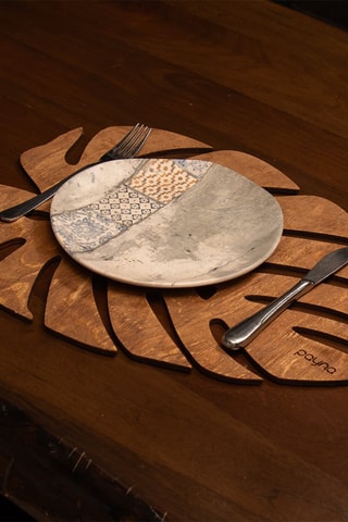 4 sets de table en bois - 33 x 45 cm - Marron