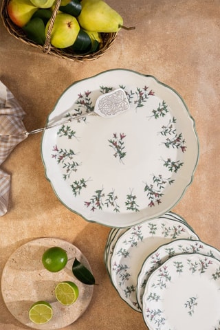 Service à gâteaux en porcelaine - 8 pièces