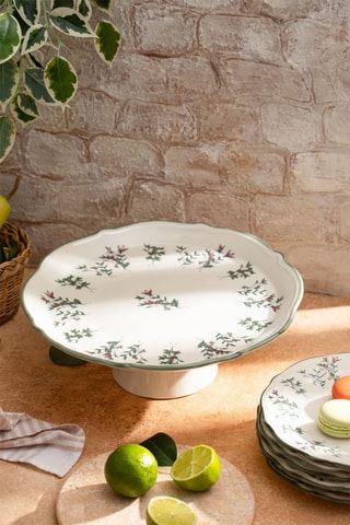 Service à gâteaux en porcelaine - 8 pièces