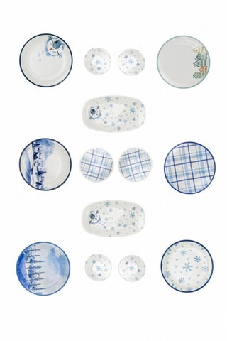 Service en porcelaine - 14 pièces