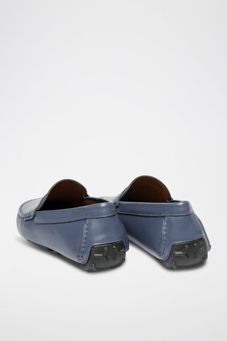 Mocassins en cuir de mouton - Bleu