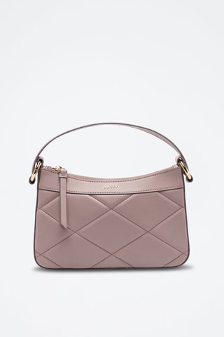 Sac porté épaule en cuir d’agneau - Violet