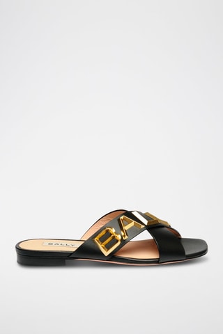 Mules en cuir - Noir