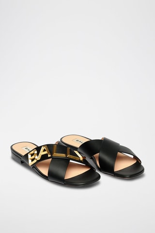 Mules en cuir - Noir