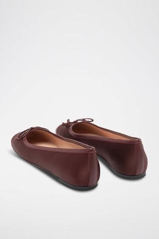 Ballerines en cuir d’agneau - Bordeaux
