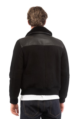 Veste en cuir d’agneau - Noir