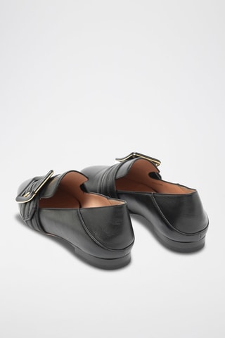 Ballerines en cuir d’agneau - Noir