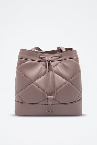 Sac bandoulière en cuir d’agneau nappa - Violet