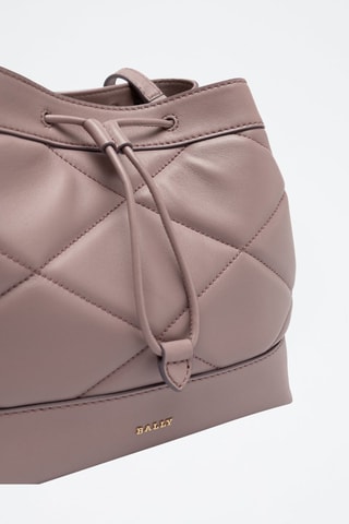 Sac bandoulière en cuir d’agneau nappa - Violet
