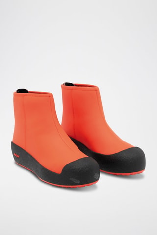 Bottines en cuir - Noir et orange