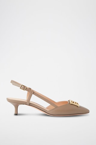 Escarpins en cuir de veau - Beige